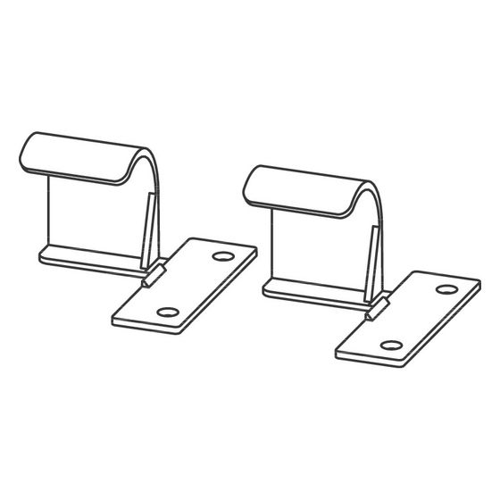 Hansgrohe uBox 30 universal flache Befestigung, 2 Stück, 94324000