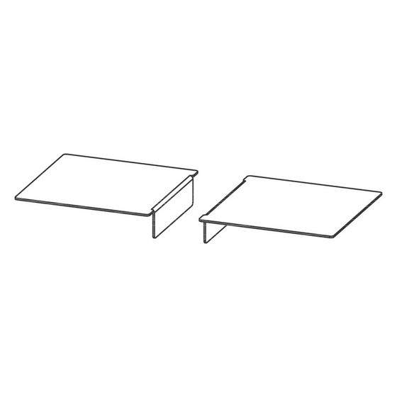 hansgrohe Edelstahlverlängerung, Einbaufüße RainDrain Inox, 2 Stück