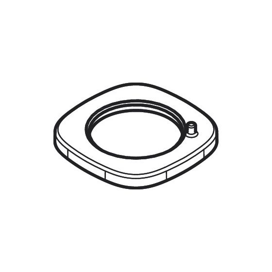 Hansgrohe Rosette für Logis Slim Waschtischmischer, Mattschwarz, 94382670
