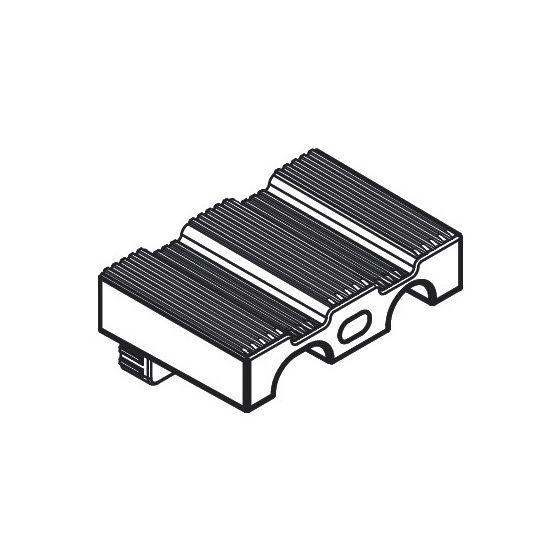 hansgrohe AddStoris Halteelement für 2-Arm-Handtuchhalter, Chrom