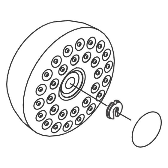 Hansgrohe Strahlkörper Bodyvette Seitenbrause Chrom, Strahlscheibe Hellgrau, 97471000