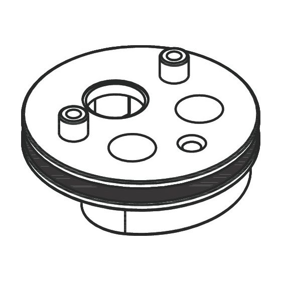 Hansgrohe Adapter M3 Waschtischmischer Chrom, O-Ring 35x2,5mm, 97214000