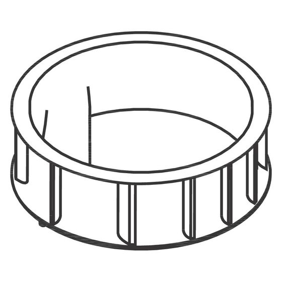 Hansgrohe AXOR Glasaufnahme für Steel 2, 97799000