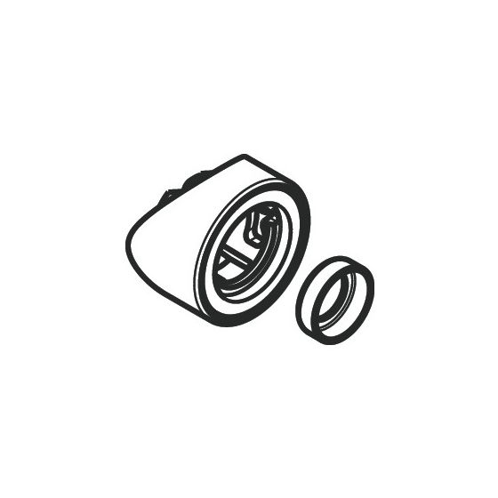Hansgrohe Pharo Adapter für Seitenbrause, Pharo Shower Arc, Chrom, 97861000
