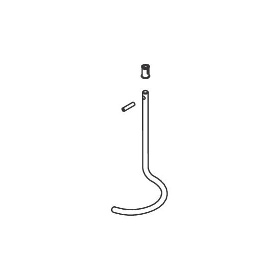 Hansgrohe Schlauchhaken Allrounder Chrom, Brushed Nickel, 98562000