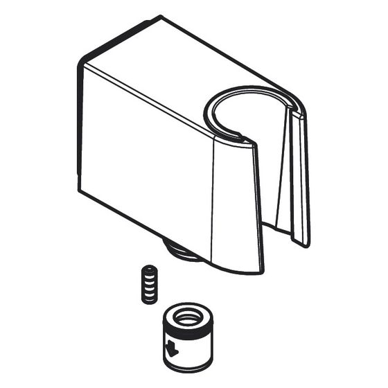 Hansgrohe Handbrausehalter für FixFit Porter, Chrom, 94695000