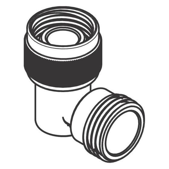 Hansgrohe Schlauchanschlusswinkel, Chrom, 94741000