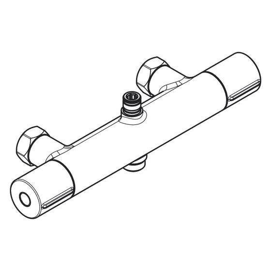 Hansgrohe Vernis Shape plus Blend Thermostat für Showerpipe, Chrom, 94819000