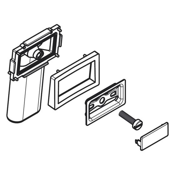 Hansgrohe Überlauf für Küchenspüle, Edelstahl Optic, 94750800