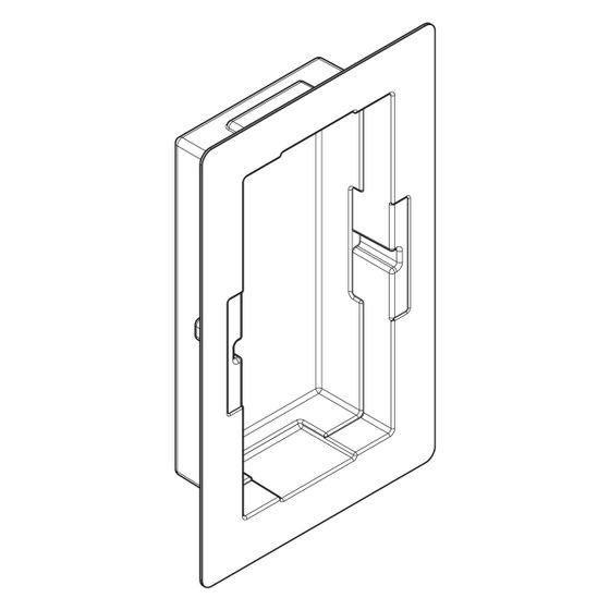 Hansgrohe Einbauset für XtraStoris, 150x300x70mm, 94872000