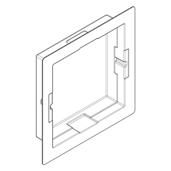 Hansgrohe Einbauset für XtraStoris, 300x300x70mm, 94873000