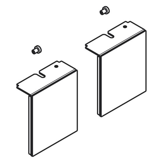 Hansgrohe Verlängerungssatz für Match, 10cm, 72,5mm, Edelstahl Optic, 94775800