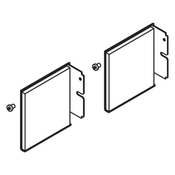 Hansgrohe Wandverlängerungssatz für Match, 10cm, 72,5mm, Edelstahl Optic, 94777800