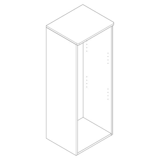 Hansgrohe Halbhochschrank Korpus für Xelu, links, Diamantgrau Matt, 87148000