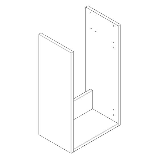 Hansgrohe Korpus für Xelu Q, rechts, Eiche Natur, 87210000