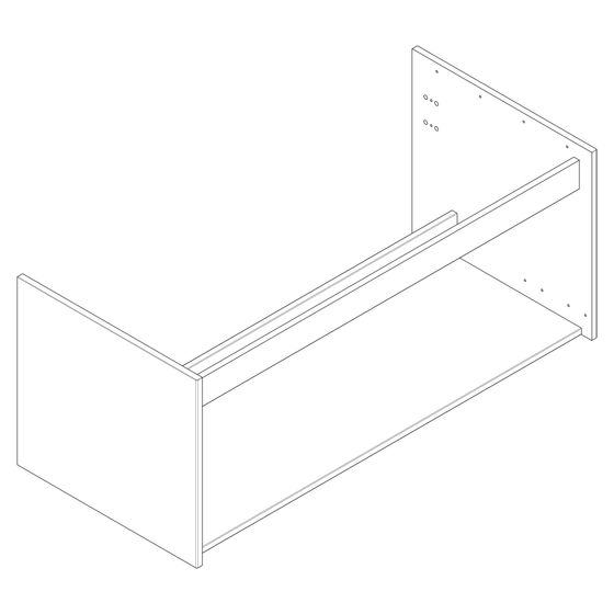 Hansgrohe Korpus für Xelu Q WXTS118 Nussbaum Dunkel, 87288000