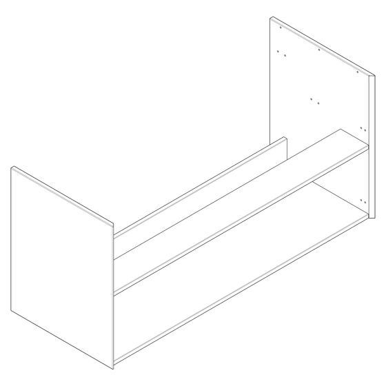 Hansgrohe Korpus Waschtischunterschrank 1180x475mm, Sandbeige Matt, 87639000