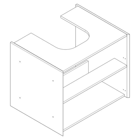 Hansgrohe Korpus rechts, Mattweiß, 54196, 87655000