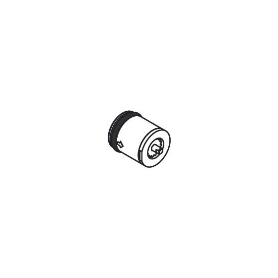 Hansgrohe Rückflussverhinderer CV14FRx16, integriertem Durchflussbegrenzer auf 9l/min, für Zesis M33, Grau/Orange, 87560000