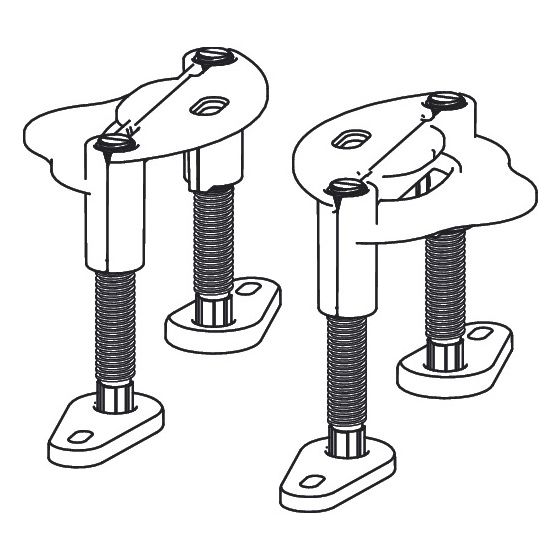 Hansgrohe Montagefüße für RainDrain Go, 87842000