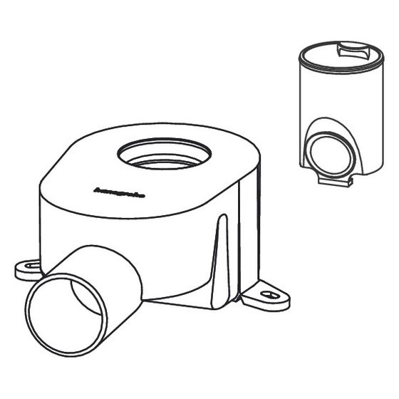 Hansgrohe Siphon für RainDrain Go, Standardausführung, 87844000