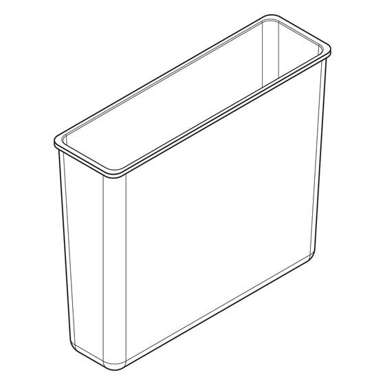 Hansgrohe Abfalleimer für XtraStoris, 15x30x10cm, 87694000