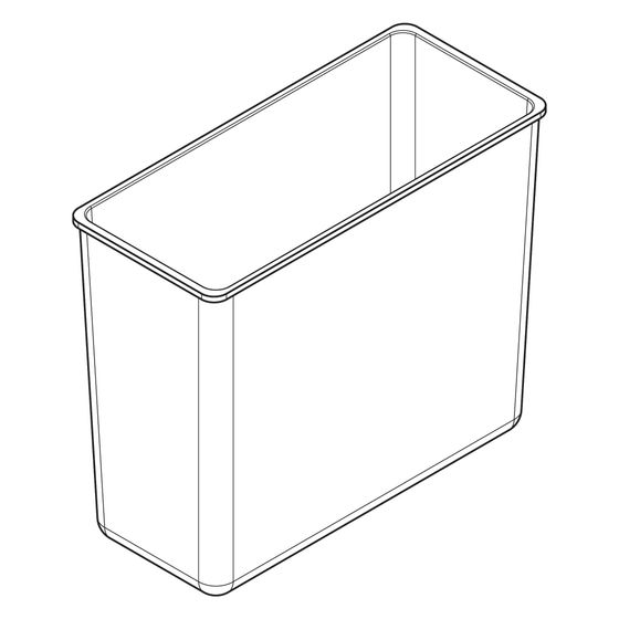 Hansgrohe Abfalleimer für XtraStoris, 15x30x14cm, 87695000