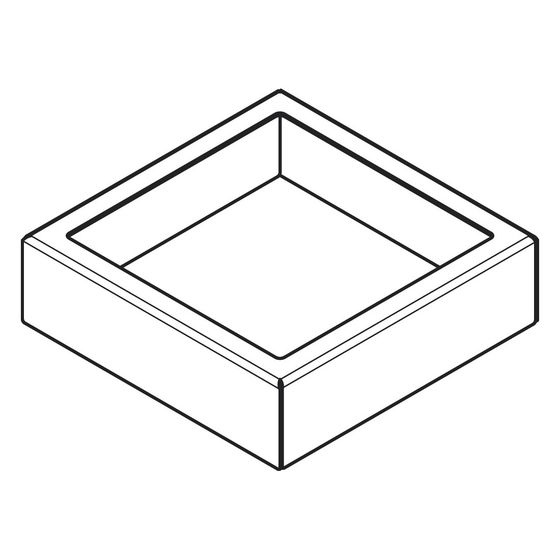 Hansgrohe Abdeckung für XtraStoris Abfalleimer, 12x12x22, 87696000