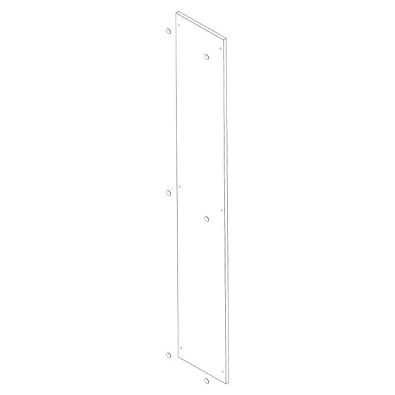 Hansgrohe Aufdoppelseite für Xilesa 400x200mm, Abdeckung D14, Eiche Dunkel, 92047550