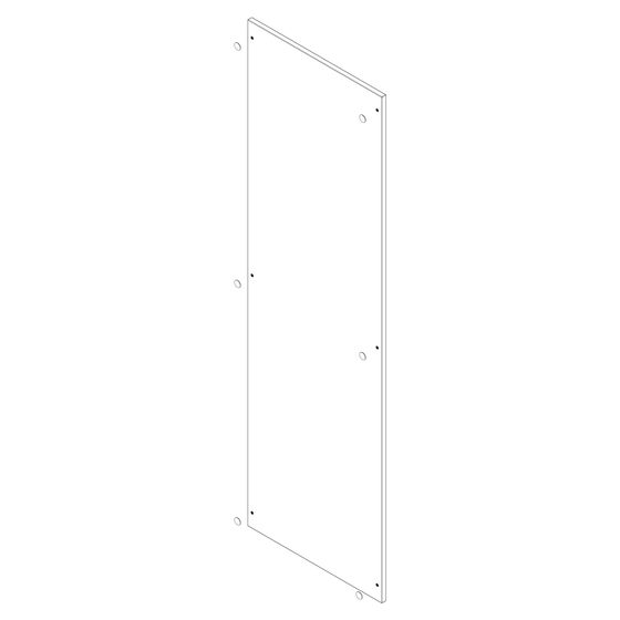 Hansgrohe Aufdoppelseite für Xilesa HHS 400x350mm, Eiche Dunkel mit Abdeckung D14, 92049550