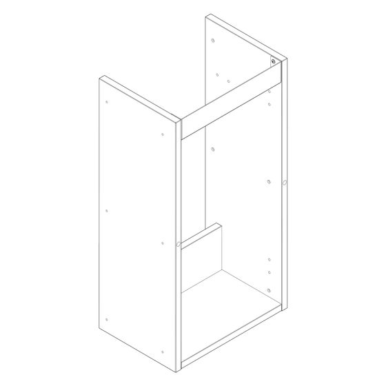 Hansgrohe Korpus für Xilesa 340x240mm R/L, 92069000