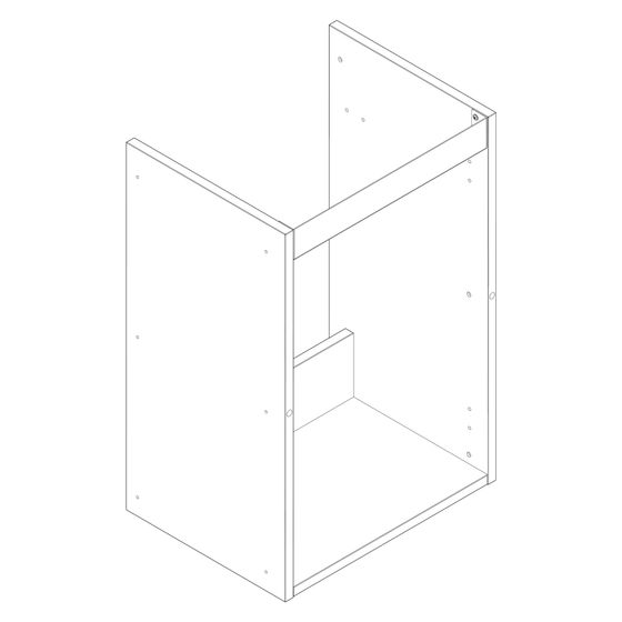 Hansgrohe Korpus für Xilesa 430x330mm R/L, 92070000