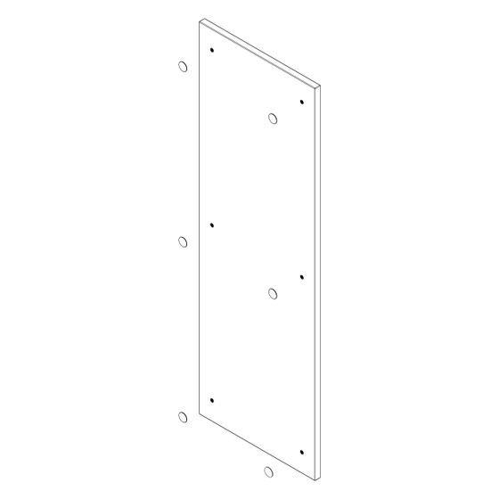 Hansgrohe Aufdoppelseite für Xilesa 340x240mm, Abdeckung D14, Mattweiß, 92074700