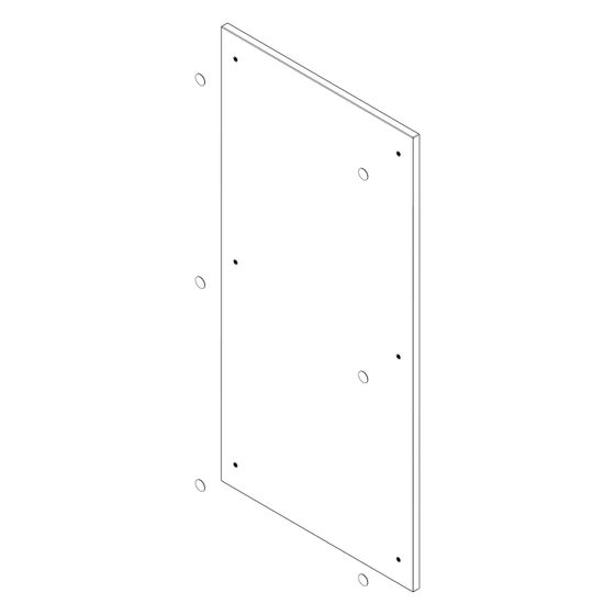 Hansgrohe Aufdoppelseite für Xilesa 430x330mm, Abdeckung D14, Schiefergrau Matt, 92075760