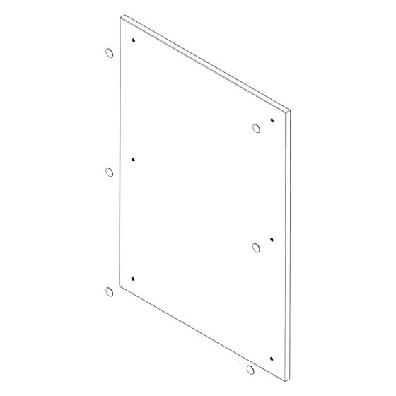 Hansgrohe Aufdoppelseite für Xilesa 480x380mm, Abdeckung D14, Eiche Dunkel, 92078550