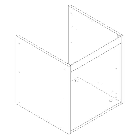 Hansgrohe Korpus für Xilesa, ein Auszug 480x470mm, 92080000