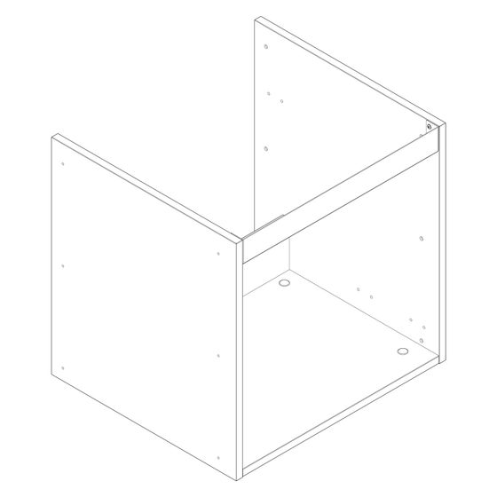 Hansgrohe Korpus für Xilesa, ein Auszug 530x470mm, 92083000