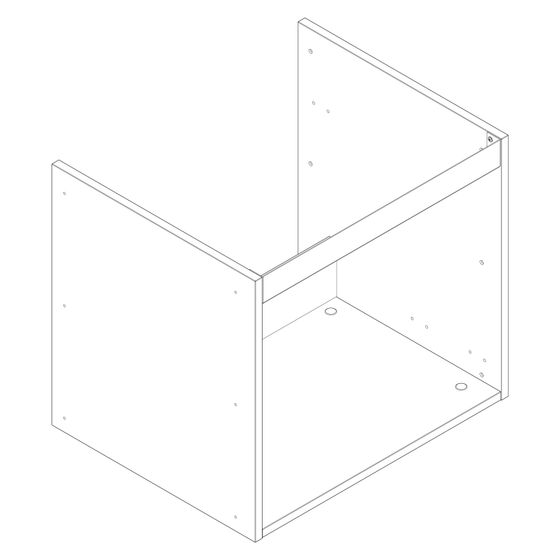 Hansgrohe Korpus für Xilesa, ein Auszug 580x470mm, 92086000