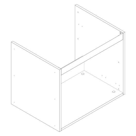 Hansgrohe Korpus für Xilesa, ein Auszug 630x470mm, 92089000