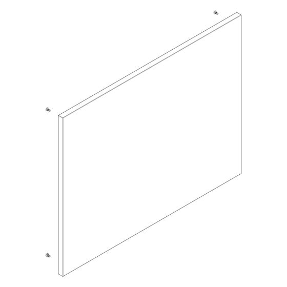 Hansgrohe Front für Xilesa 630x485mm SilentSystem, Schiefergrau Matt, 92090760