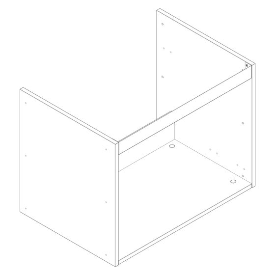 Hansgrohe Korpus für Xilesa, ein Auszug 680x470mm, 92094000