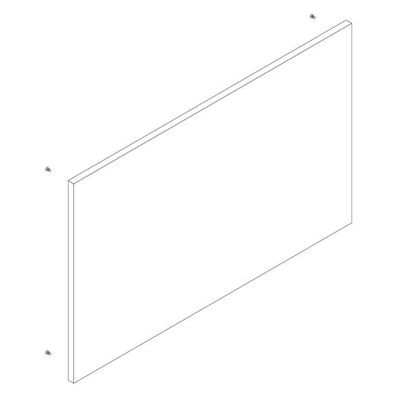 Hansgrohe Front für Xilesa 780x485 SilentSystem, Mattweiß, 92098700