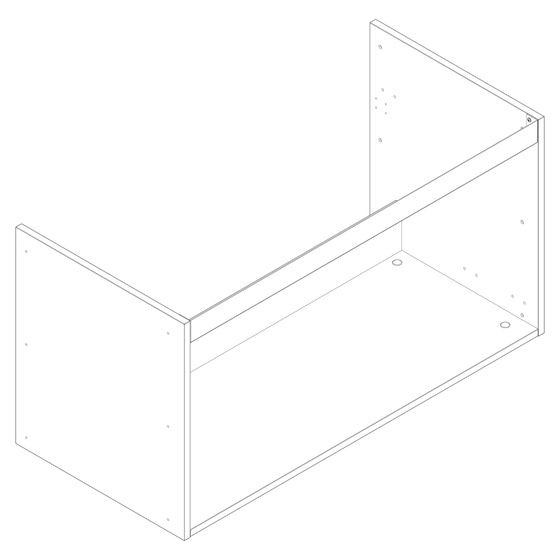 Hansgrohe Korpus für Xilesa, ein Auszug 980x470mm, 97054000