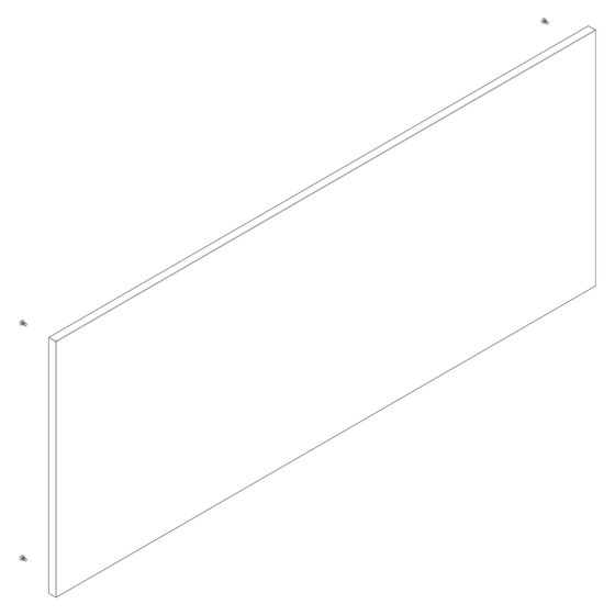 Hansgrohe Front für Xilesa 1180x485mm SilentSystem, Schiefergrau Matt, 97089760