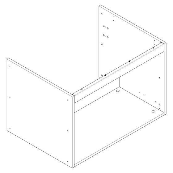 Hansgrohe Korpus für Xilesa, ein Auszug 780x470mm, 96205000