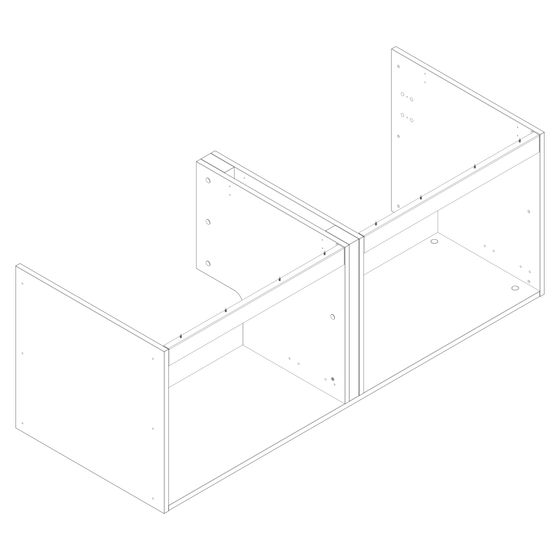 Hansgrohe Korpus für Xilesa, ein Auszug, 1375x550mm, 96208000