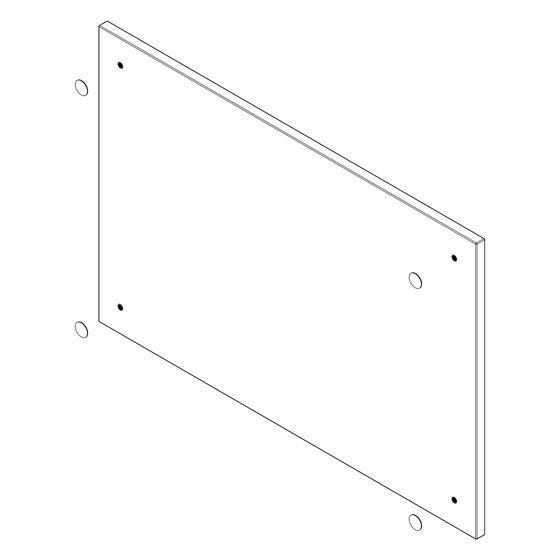 Hansgrohe Aufdoppelseite für Xilesa 435x295mm, Abdeckung D14, Eiche Dunkel, 92580550