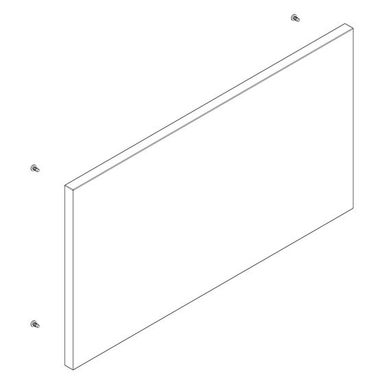 Hansgrohe Front für Xilesa 530x295mm SilentSystem, Mattweiß, 98004700