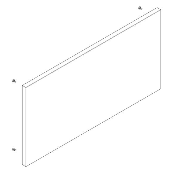 Hansgrohe Front für Xilesa 580x295mm SilentSystem, Schiefergrau Matt, 98016760