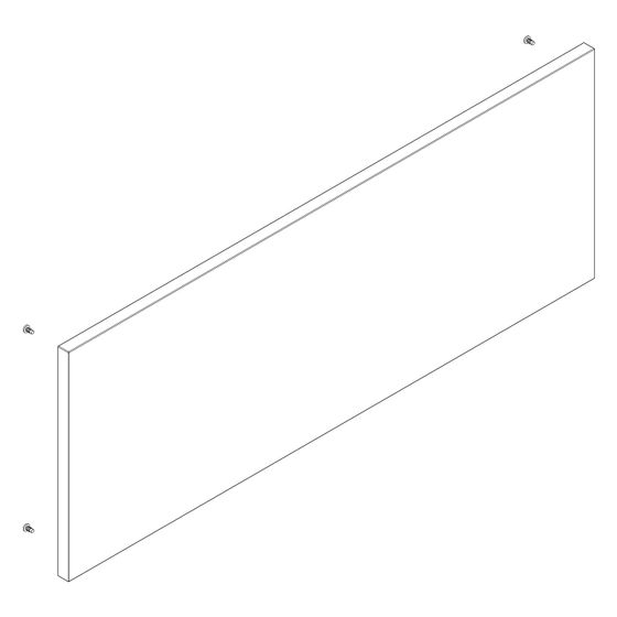 Hansgrohe Front für Xilesa SilentSystem 780x295mm, Schiefergrau Matt, 95266760